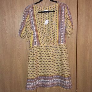 Urban Outfitters Yellow Bandana Pattern Dress